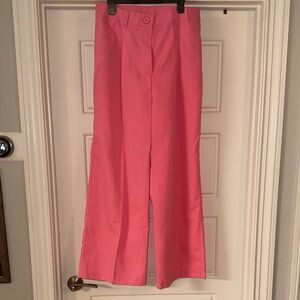 Vibrant Pink Wide-Leg Pants